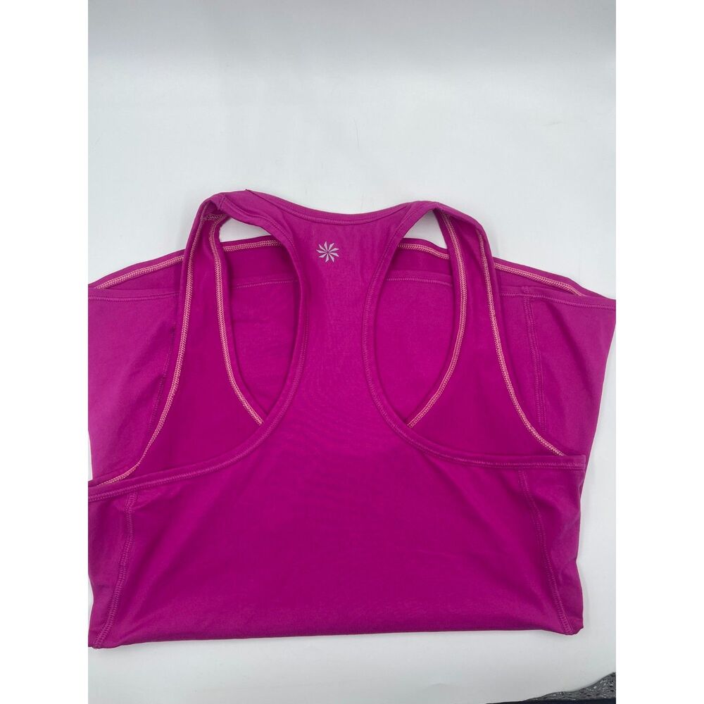 Athleta Women's XXS Speedlight Seamless Racerback Workout Tank Top Fuchsia Pink